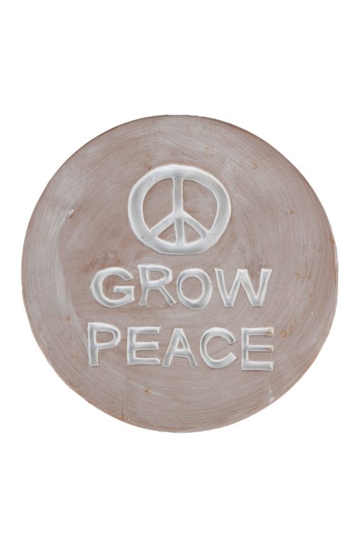 GROW PEACE GARDEN PLAQUE