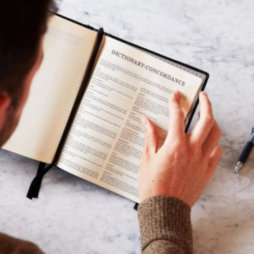 NKJV, Journal the Word Reference Bible (Brown Leathersoft over Board, Red Letter, Comfort Print)