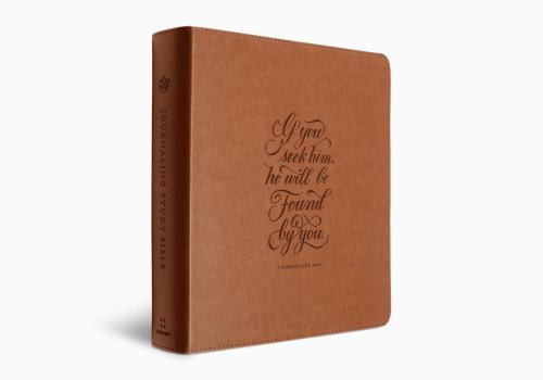 ESV Journaling Study Bible (TruTone, English Saddle, 1 Chronicles 28:9 Design)