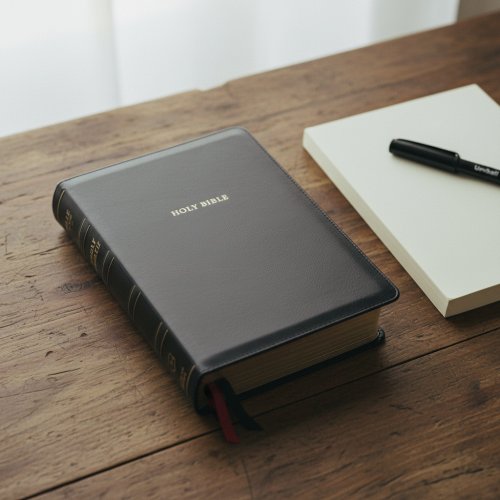 NKJV Holy Bible, Super Giant Print Reference Bible, Black Leathersoft, 43,000 Cross references, Red Letter, Comfort Print: New King James Version