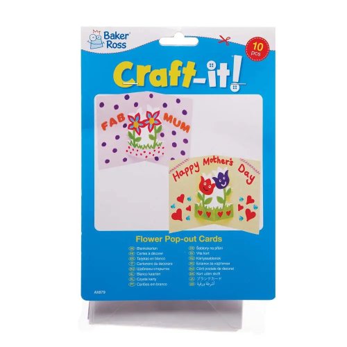 Flower Pop-Out Cards (Pack of 10)