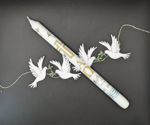 Pack of 6 Baptism Candles - Alison Gardiner Exclusive Design
