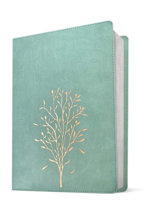 The Message Wide Margin Bible (Leather-Look, Sage Tree)