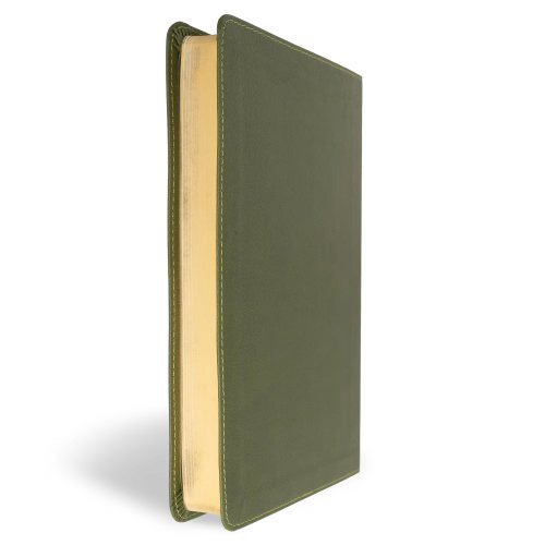 CSB Thinline Bible, Anglicised Edition, Olive Leathertouch