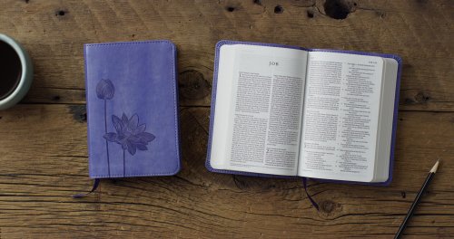 ESV Compact Bible (TruTone, Lavender, Bloom Design)