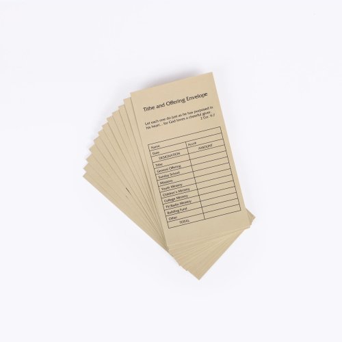 Offering Envelope Tithe & Offering Goldenrod Pack of 100