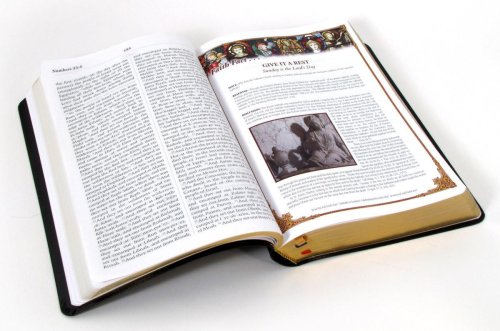 RSV Catholic Bible Large Print Black Bonded Leather