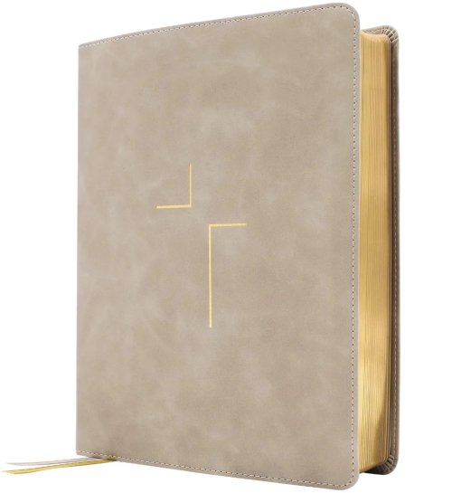 The Jesus Bible, ESV Edition, Leathersoft, Stone