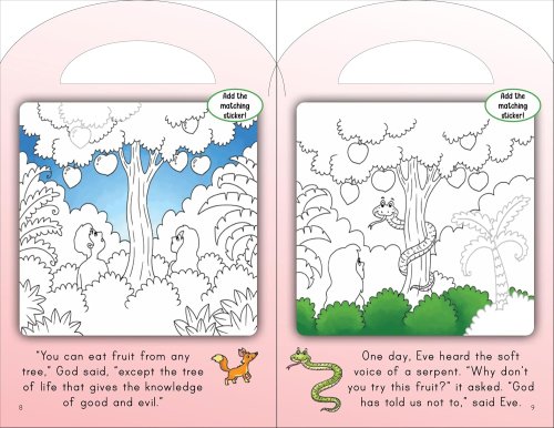 Stick and Colour Bible Stories: Adam and Eve - With Colour Stickers!