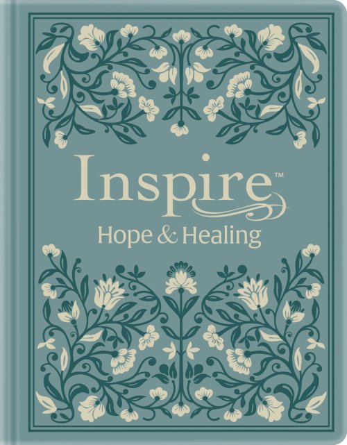 NLT Inspire Hope and Healing Bible, Filament Enabled (Hardcover LeatherLike, Dusty Teal)