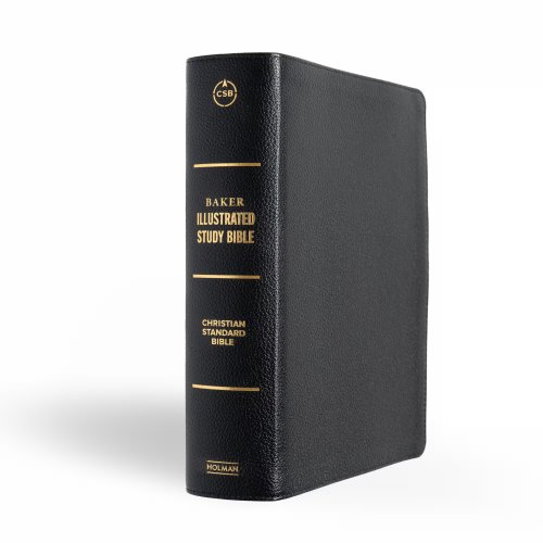 CSB Baker Illustrated Study Bible, Black Genuine Leather