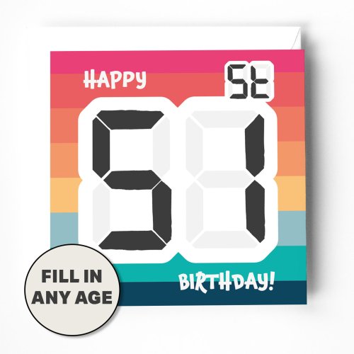 Insert any age birthday card. Bible verse inside.