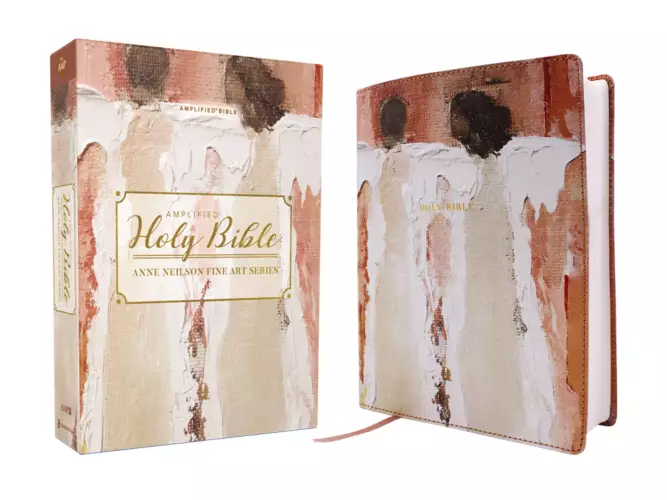 Amplified Holy Bible, Anne Neilson Angel Art Series, Leathersoft, Blush