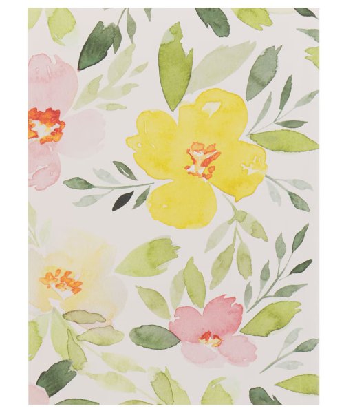 Renew Their Strength Yellow Floral Medium Notebook - Isaiah 40:31