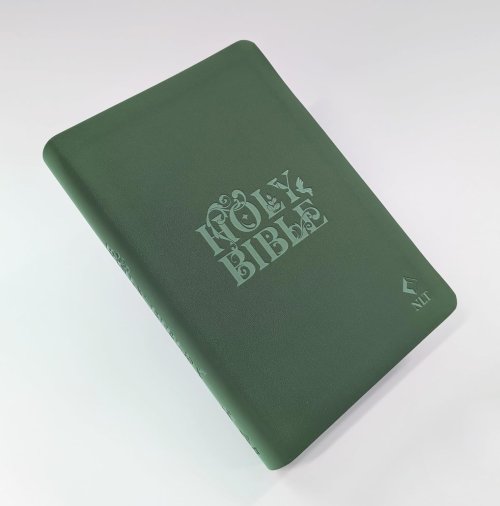 NLT Holy Bible, Sage Green Flexiback, Leather-Feel, Debossed Detailing, British Text, NLT New Living Translation, Flexiback, Standard size