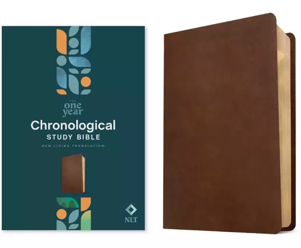 NLT One Year Chronological Study Bible (LeatherLike, Rustic Brown)