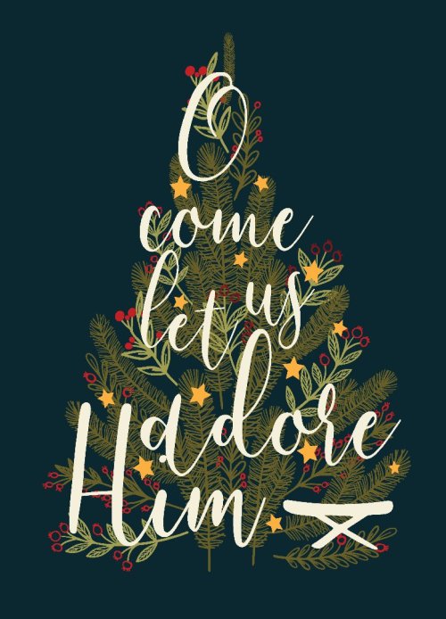 O Come Let Us Adore Him (Pack of 10) Christian Christmas Cards