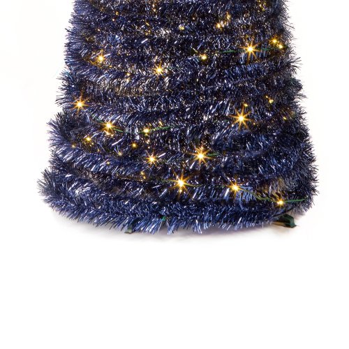 5ft 9 Midnight Blue Pop Up Tree Prelit with 180 LEDs