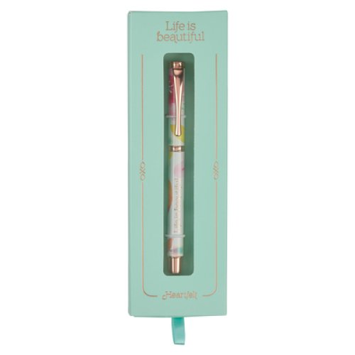 Pen in Gift Box Pink Daisies Beautiful
