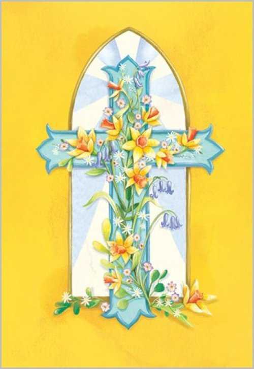 Easter Cards: Cross (Pack of 5)