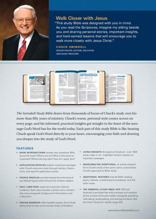 The NLT Swindoll Study Bible