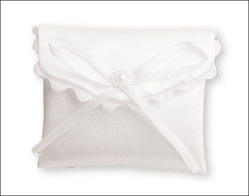 Communion Rosary Purse/White