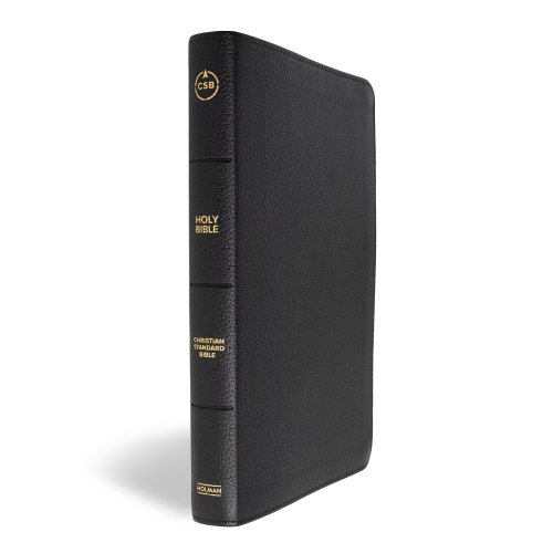 CSB Thinline Bible, Anglicised Edition, Black Leather