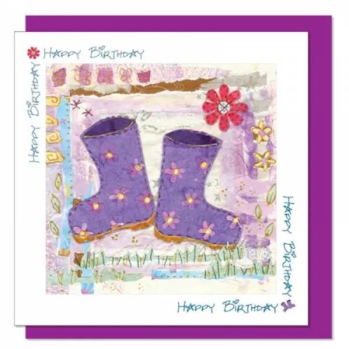 Birthday Boots Greetings Card
