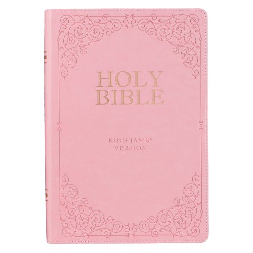 KJV Bible Giant Print Full-size Faux Leather, Pink