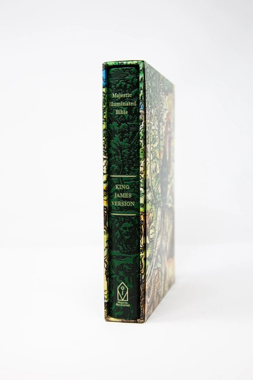 KJV Majestic Illuminated Bible (Emerald Leatherluxe)