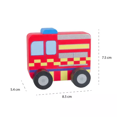Fire Engine First Push Toy (FSC®)