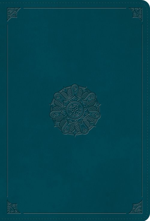 ESV Giant Print Thinline Bible (TruTone, Deep Teal, Emblem Design)