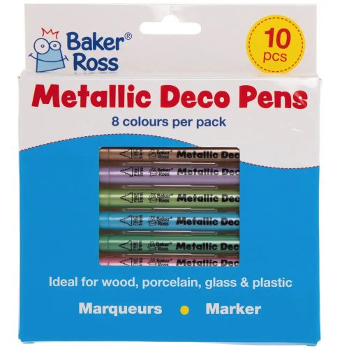 Metallic Multi-Purpose Deco Pens (Pack of 10)