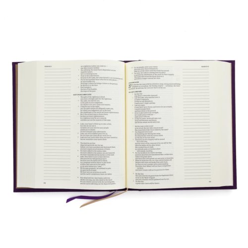 CSB Notetaking Bible, Stained Glass Edition, Amethyst Cloth Over Board