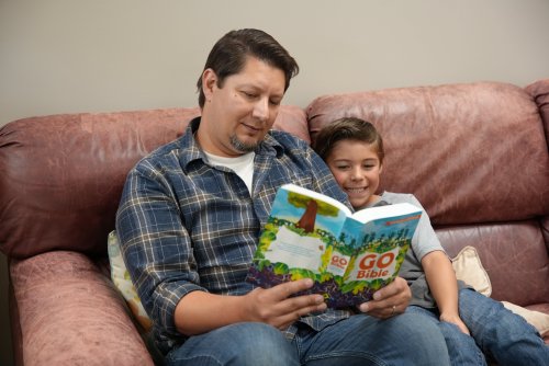NLT GO Bible for Kids  (LeatherLike, Teal Ocean)