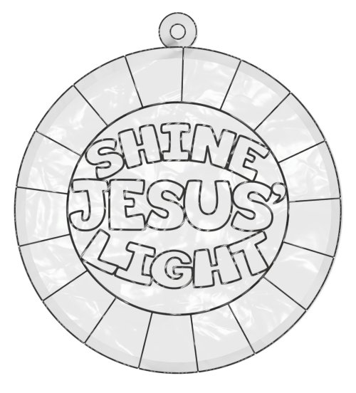 Pumpkin Prayer - Suncatcher: Shine Jesus'