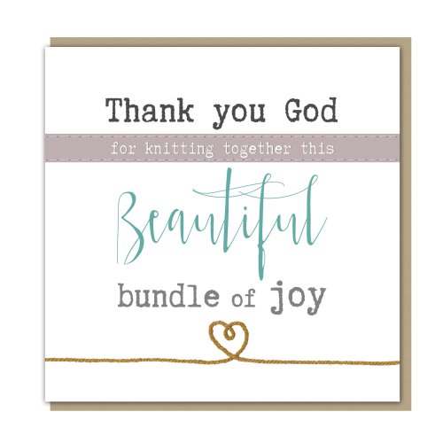 Thank You God New Baby Card