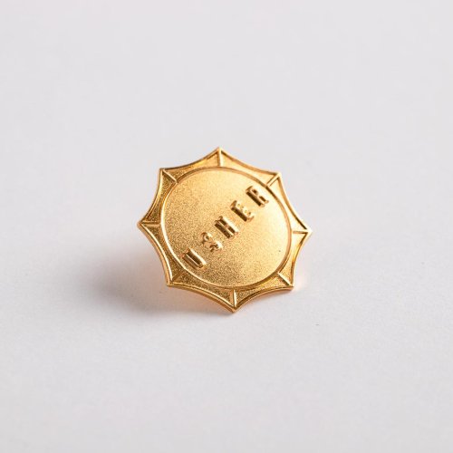 Sun Shape Gold Usher Lapel Pin - Pack of 6