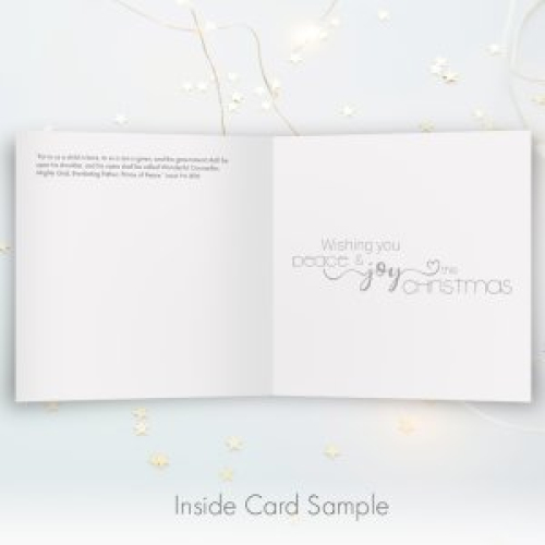 Unto us luxury Christmas cards