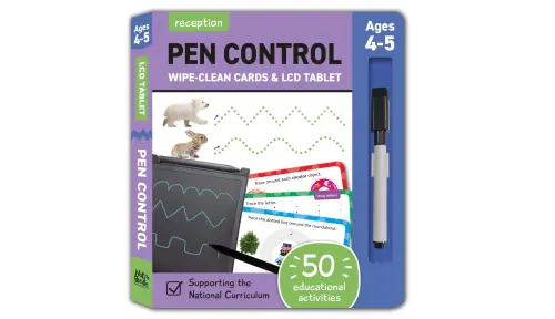 Pen Control - LCD Tablet & Wipe-Clean Flashcards
