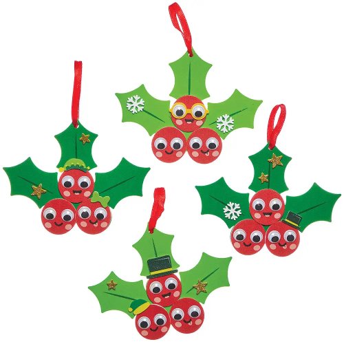 Holly Berries Mix & Match Decoration Kit (Pack of 8)