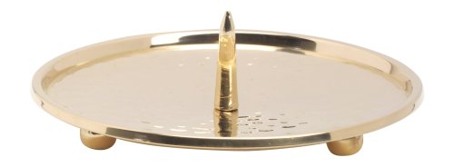 Polished Candlestick Plate with Thorn D 12 cm inside