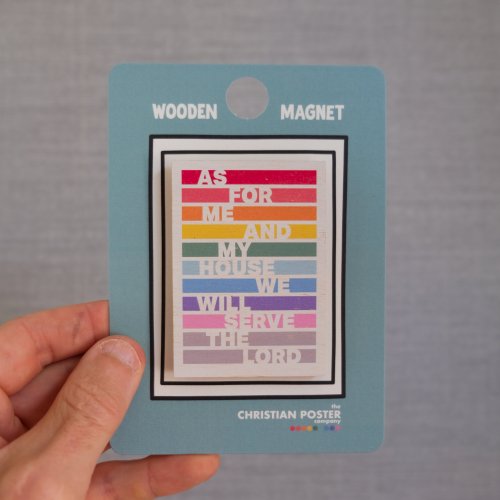 As for me and my house. Bible verse magnet.