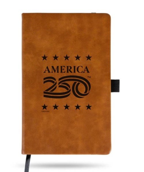 Notebook-America 250th Birthday-Laser Engraved-Brown (5.25" x 8.25")