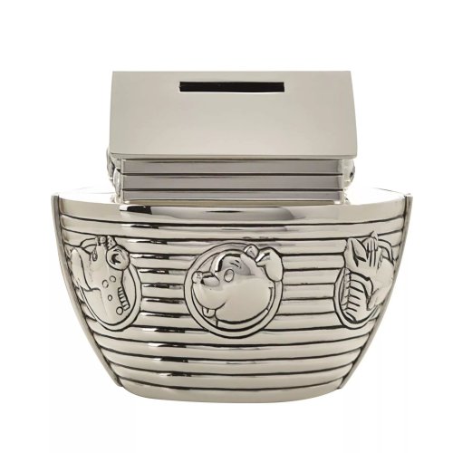 Bambino Silver Plated  Noah's Ark Money Box