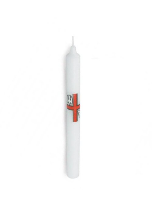 Baptismal Candle 9" x 7/8" (Boxed) - Single