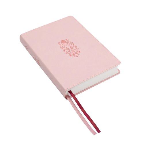 Lsb, Handy Size, Inside Column Reference, Paste-Down Pink Faux Leather Hope Blooms, Red Letter