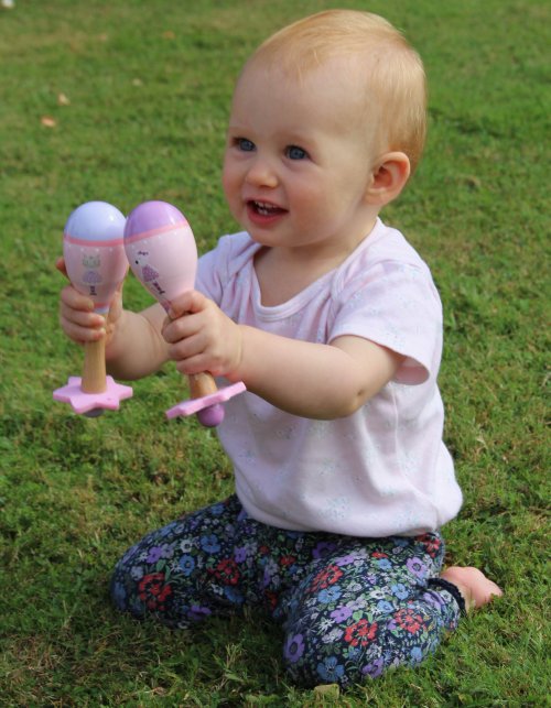 Pink Mouse & Cat Maraca Set (FSC®)