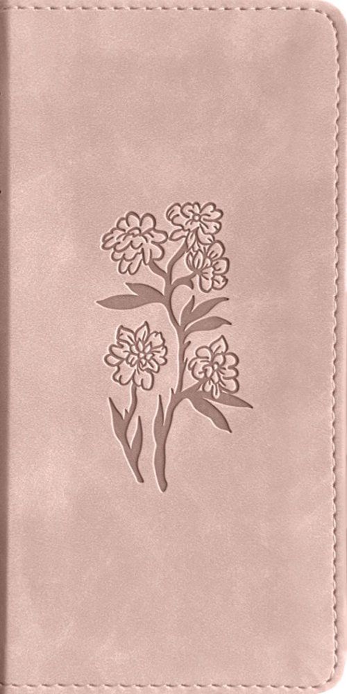 NLT Pocket Thinline Bible, Filament Enabled (LeatherLike, Blush Pink Flowers, Red Letter)