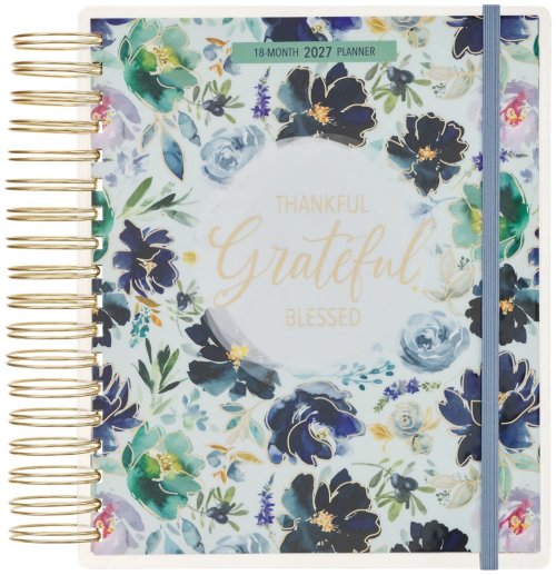 Planner-2027-Thankful  Grateful  Blessed Wire 18-Month Planner